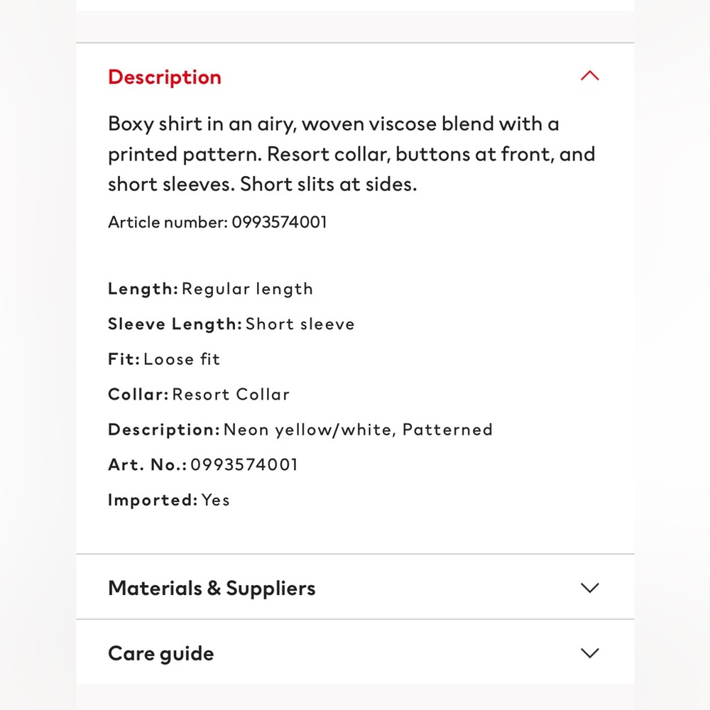 H&M Matching Button Down Short Sleeve / Shorts Set - image 7